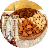 Rakhi with Dry Fruits