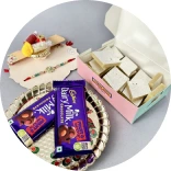 Rakhi With Sweets & Chocolates