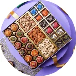 Rakhi with Sweets, Dry Fruits & Chocolates