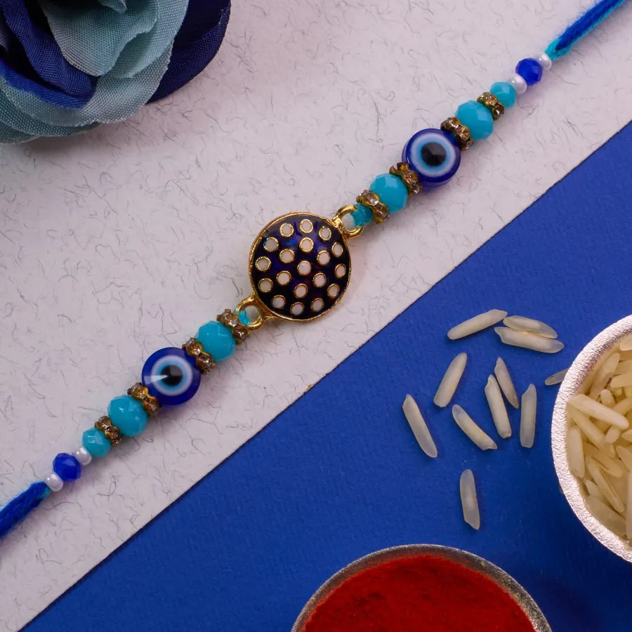 Premium Evil Eye Rakhi with Blessings