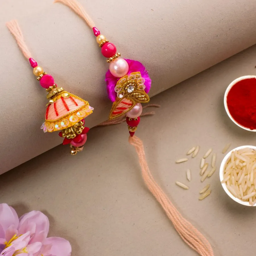 Beautiful Bhaiya Bhabhi Rakhi Combo