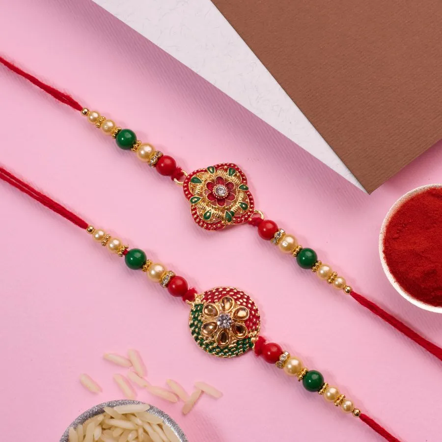 Delightful Kundan Rakhi Collection 1