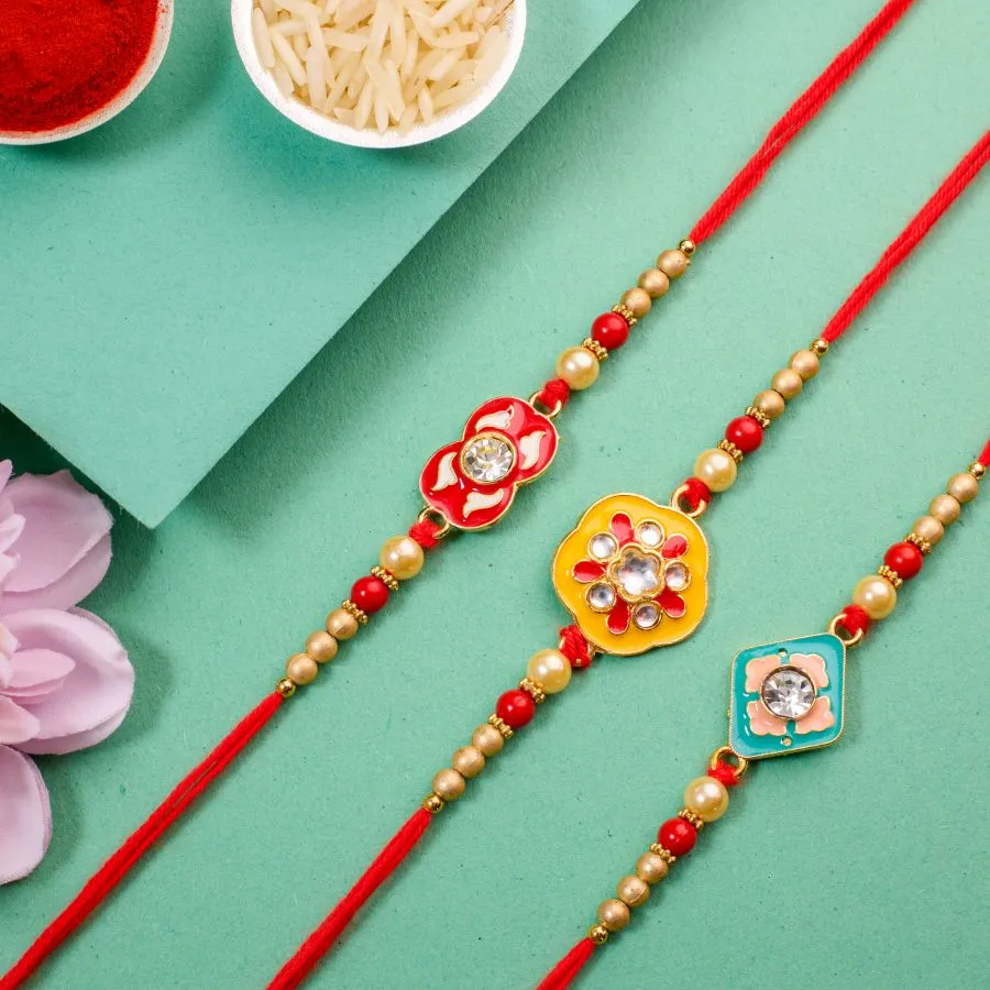 Festive Kundan Rakhi Collection 1