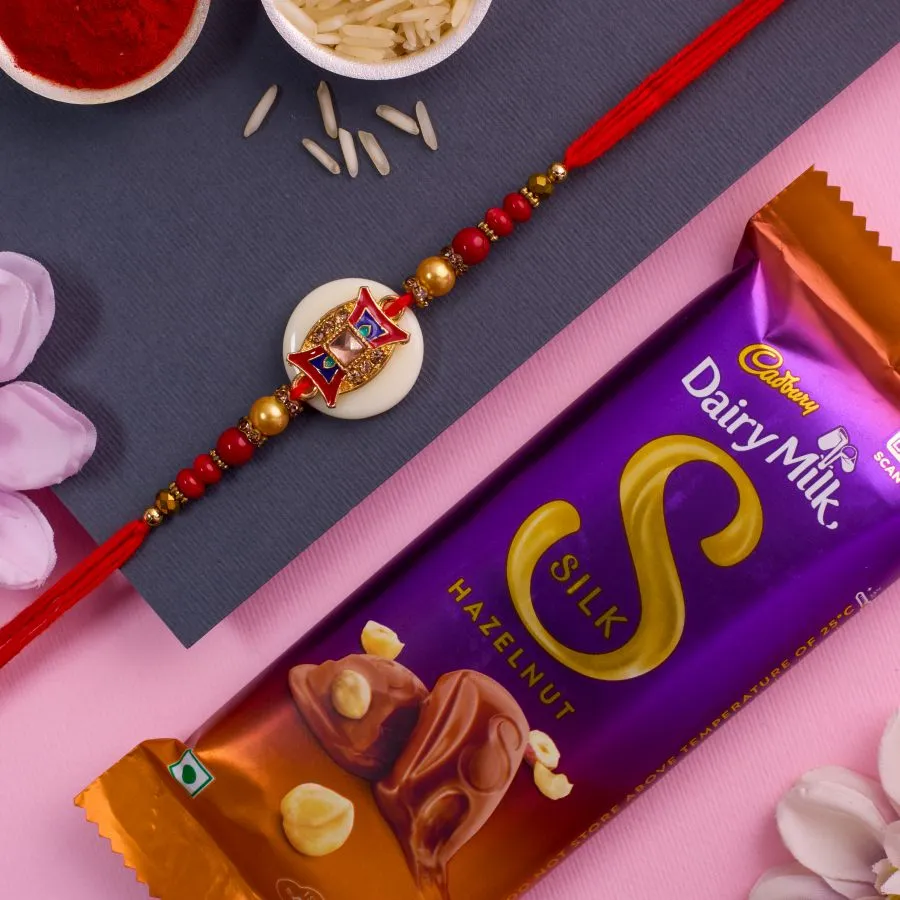 Kundan Rakhi & Hazelnut Choco Delight 1