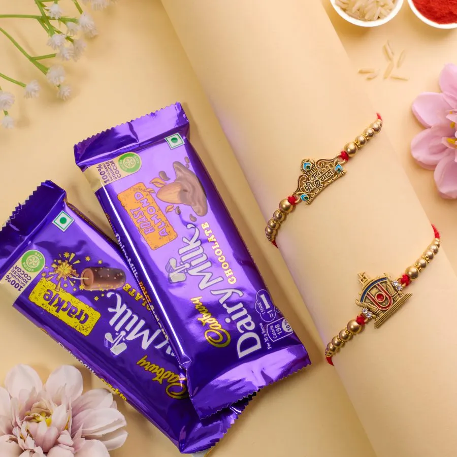 Chocolate Treasure with Sacred Rakhi Set