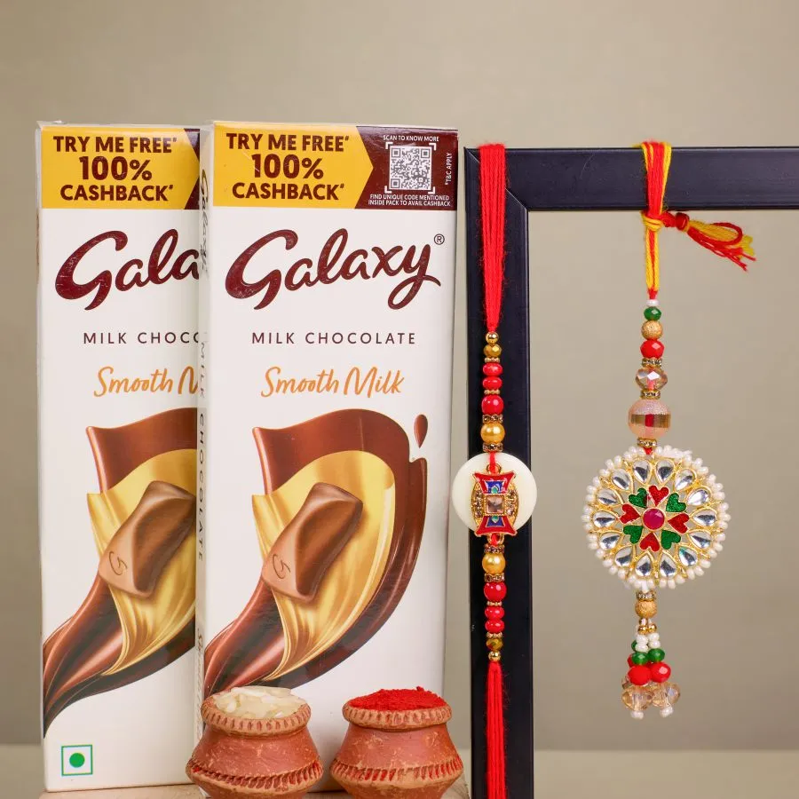 Festive Family Rakhi with Galaxy Chocolates 1