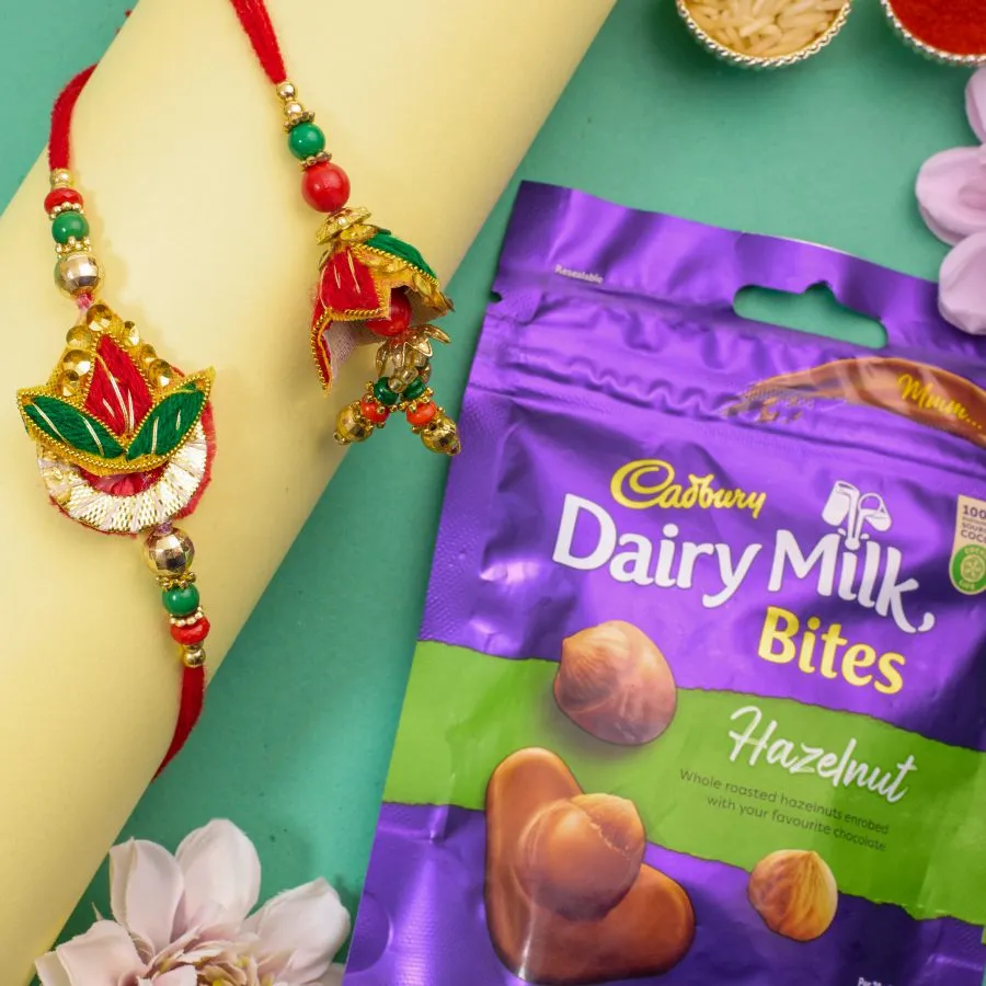 Festive Bhaiya Bhabhi Rakhi & Chocolate Surprise