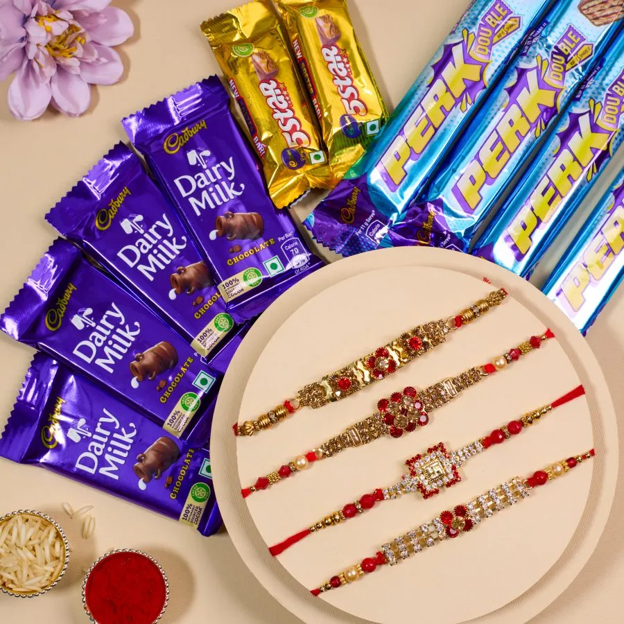 AD Rakhis and Chocolate Bliss Bundle 1