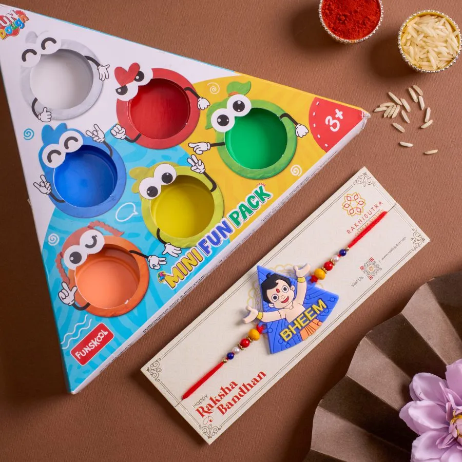 Chota Bheem Rakhi & Fun Dough Set 1