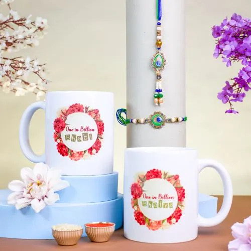 Bhaiya Bhabhi Rakhi and Mug Set 1