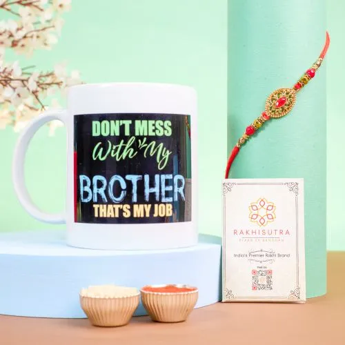Fun Mug and Rakhi Combo 1