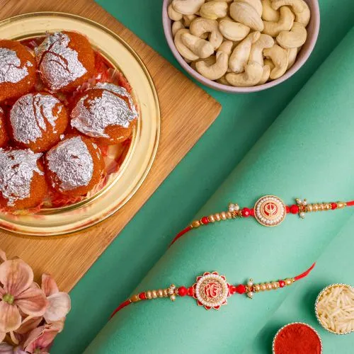 Traditional Punjabi Rakhi N Treats Combo 1