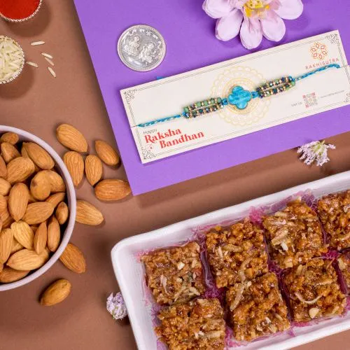 Kundan Rakhi with Sweet Surprises 1