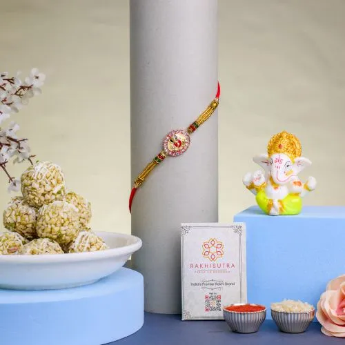 Kundan Ganesha Rakhi & Festive Treasures