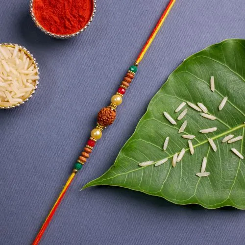 Sacred Rudraksh Rakhi 1