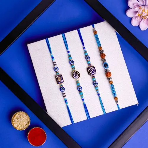 Evil Eye Charm Rakhi Set