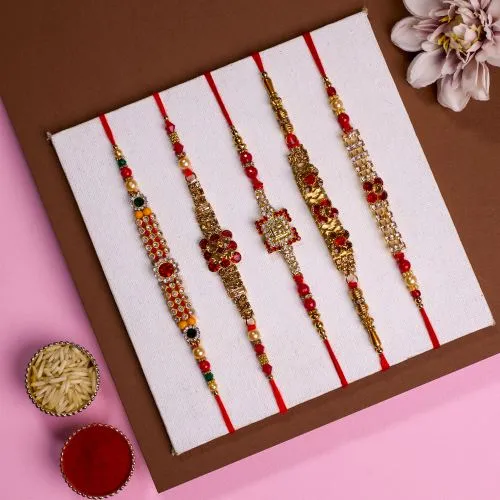 Stylish AD Rakhi Set