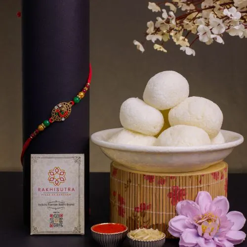Kundan Rakhi & Sweet Rasgulla Surprise