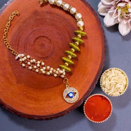 Evil Eye Rakhi Bracelet with Box