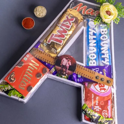 Custom Rakhi & Chocolate Surprise 1