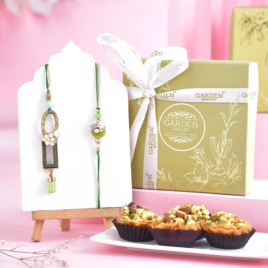 Graceful Bhai Bhabhi Rakhi & Baklawa Treat 1