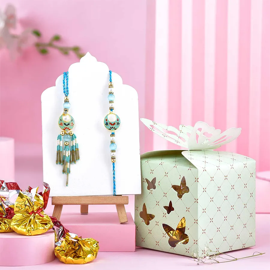 Festive Bhai Bhabhi Rakhi & Chocolate Treat 1