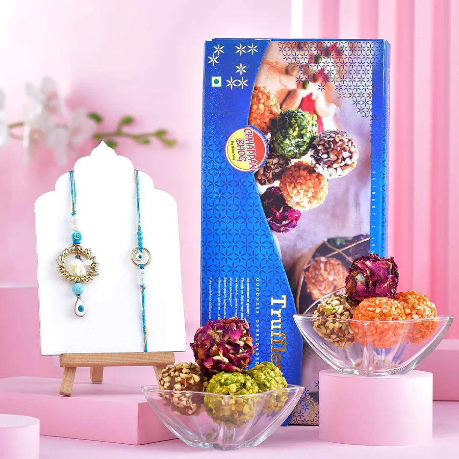 Festive Couple Rakhi & Truffle Gift 1