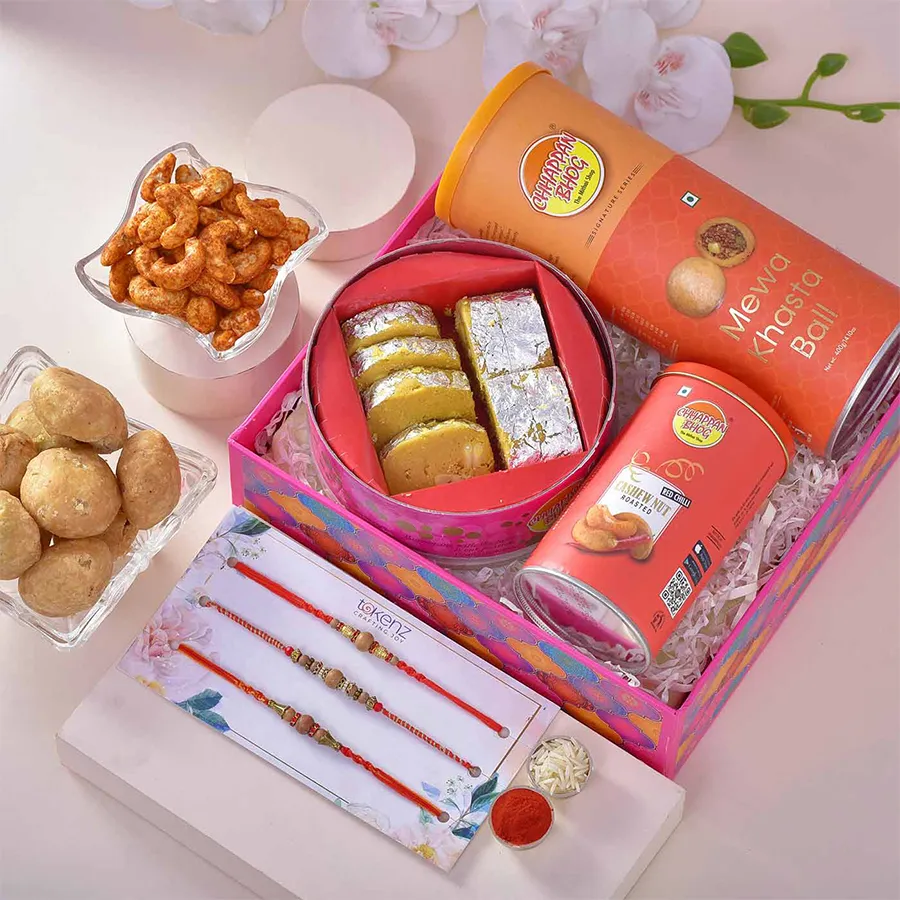 Delightful Rakhi & Treats Indulgence Gift 1