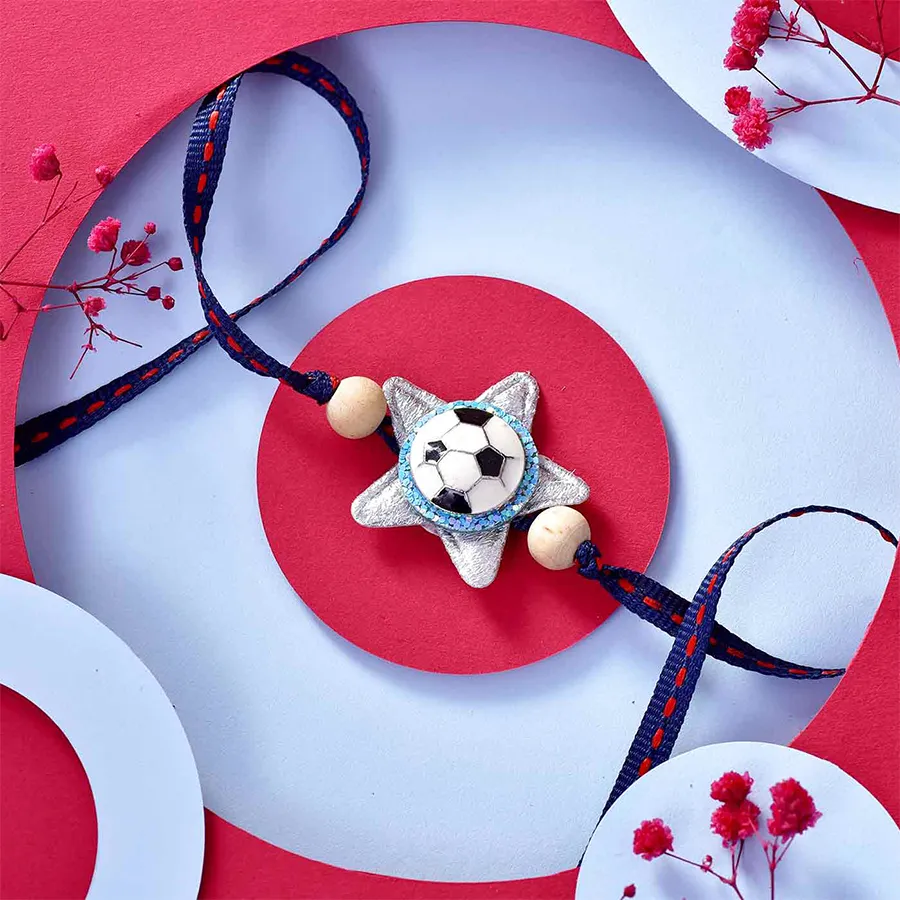 Playful Kid's Football Rakhi Pack 1