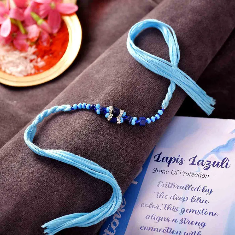 Timeless Semi-Precious Stone Rakhi Set 1