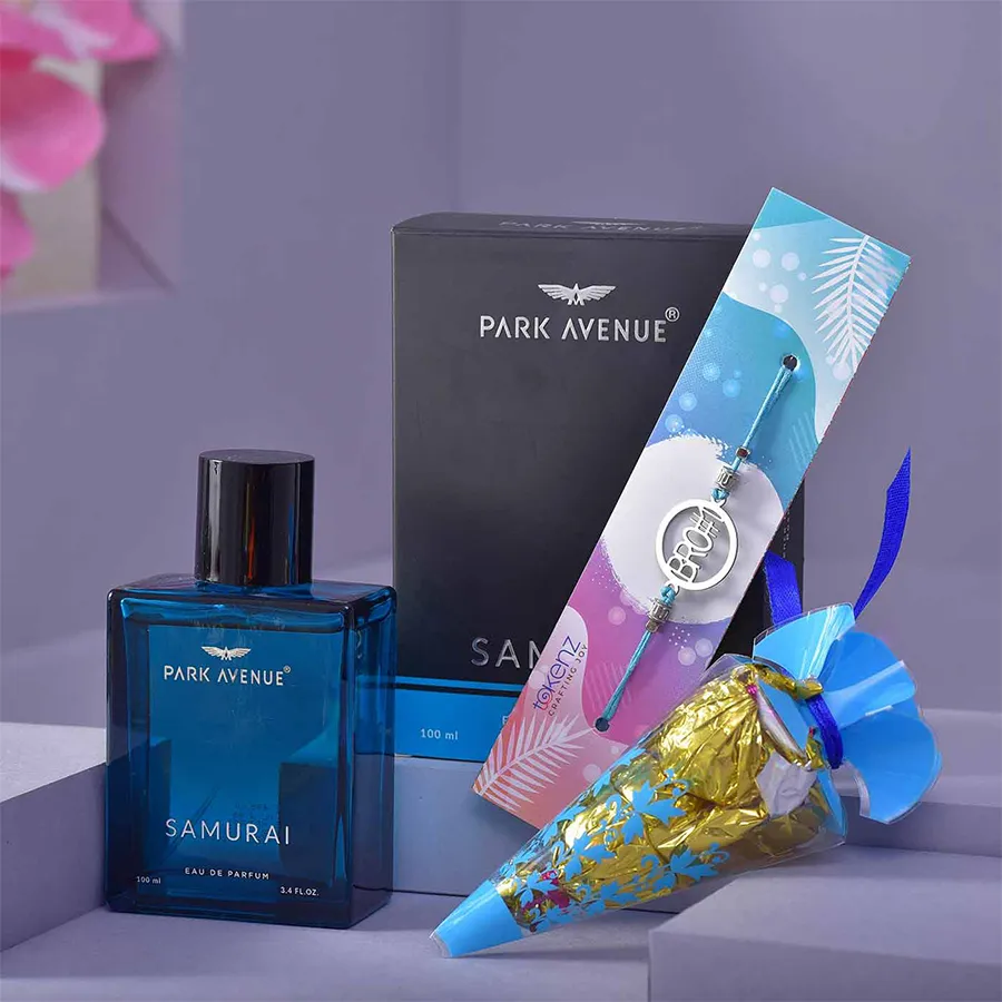 Kids Rakhi, Fragrance & Choco Pack 1