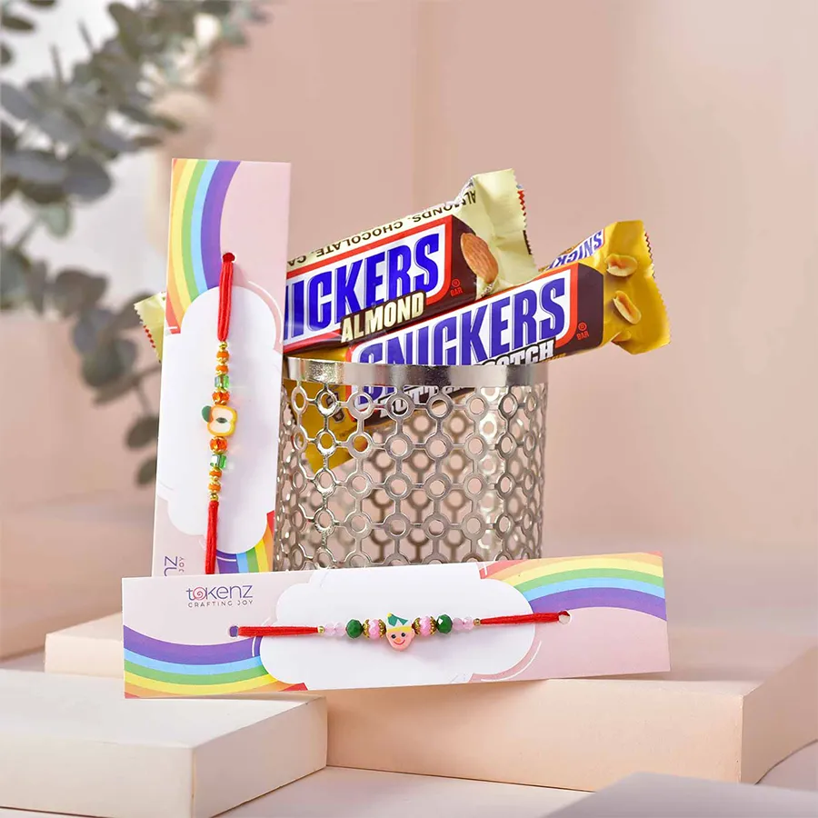 Fun Kids Rakhi & Snickers Pack 1