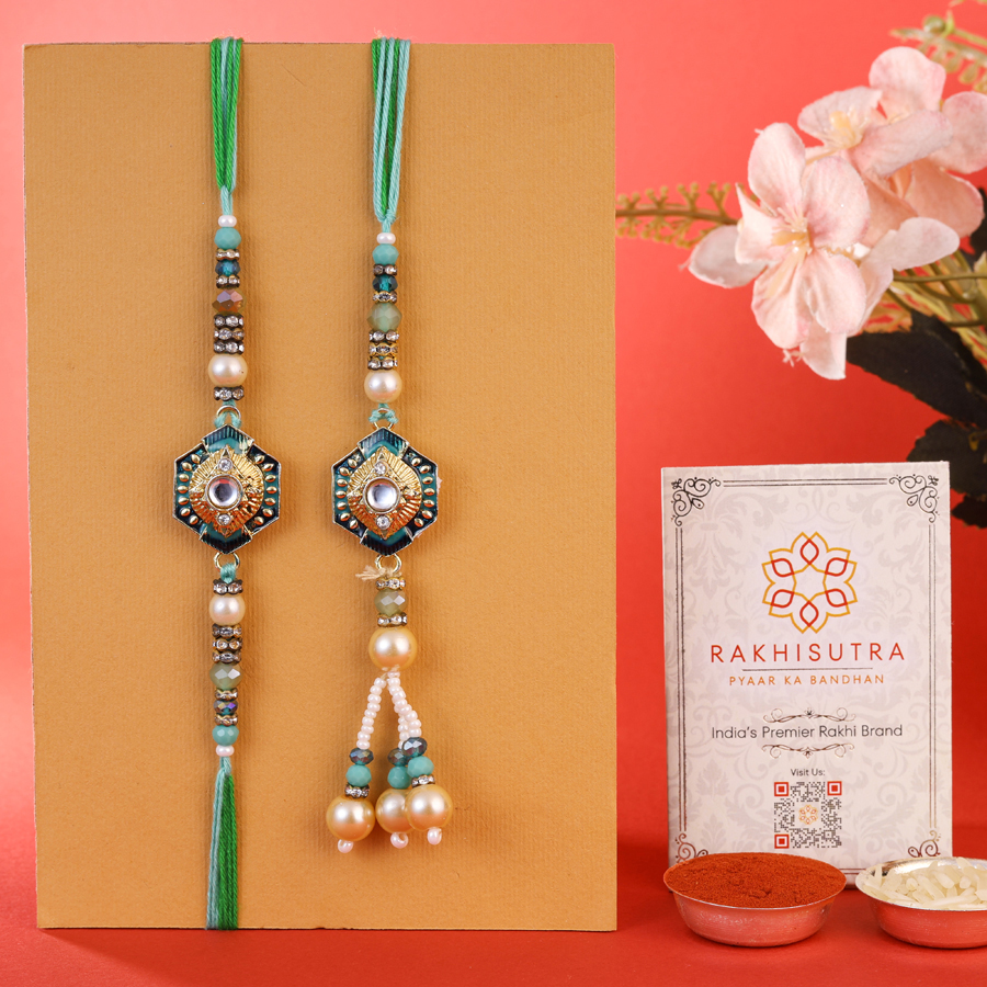 Royal Bhaiya Bhabi Rakhi Duo Set 1