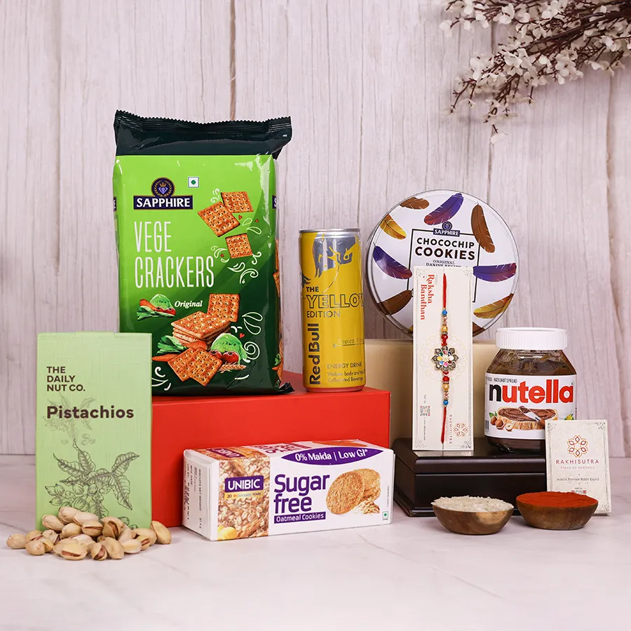 Stylish Rakhi Celebration Treat Box 1