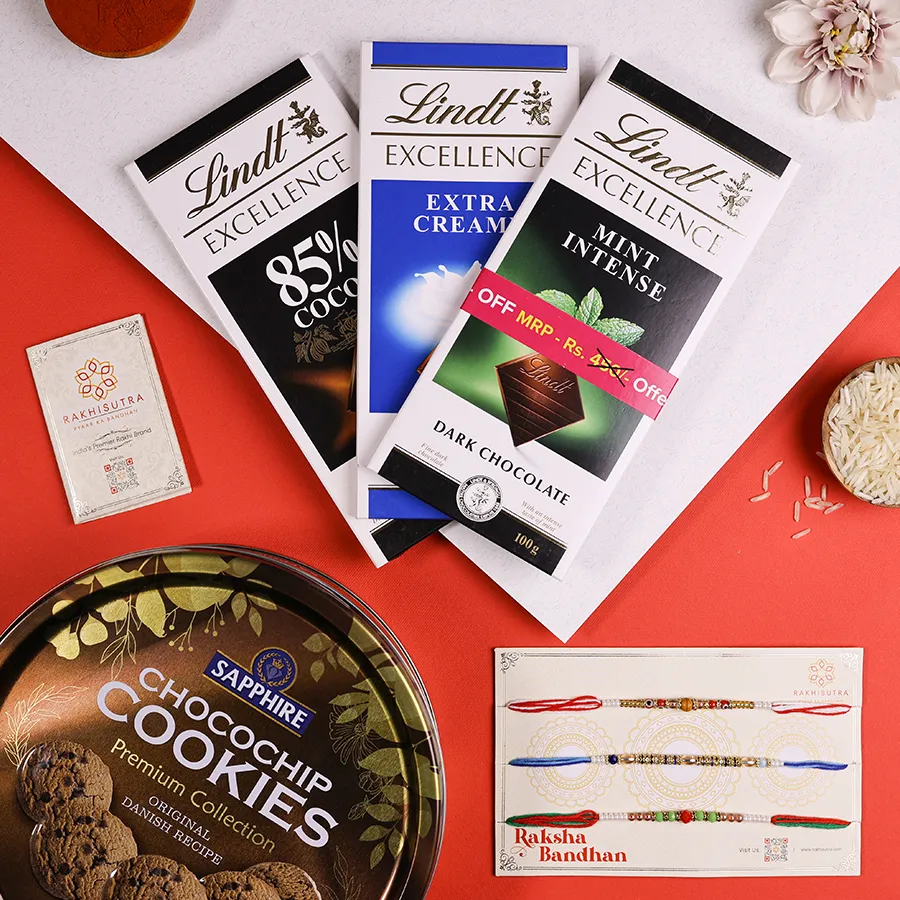 Choco & Cookies Rakhi Gift Pack 1