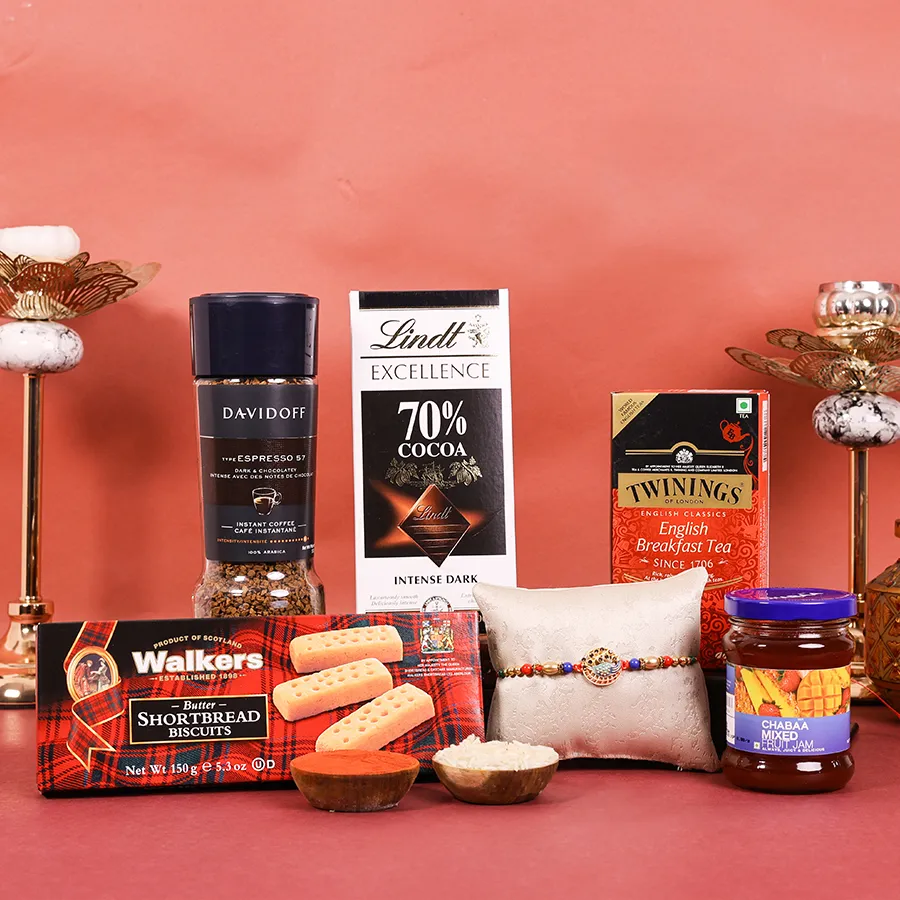 Elegant Rakhi Gourmet Gift Set 1