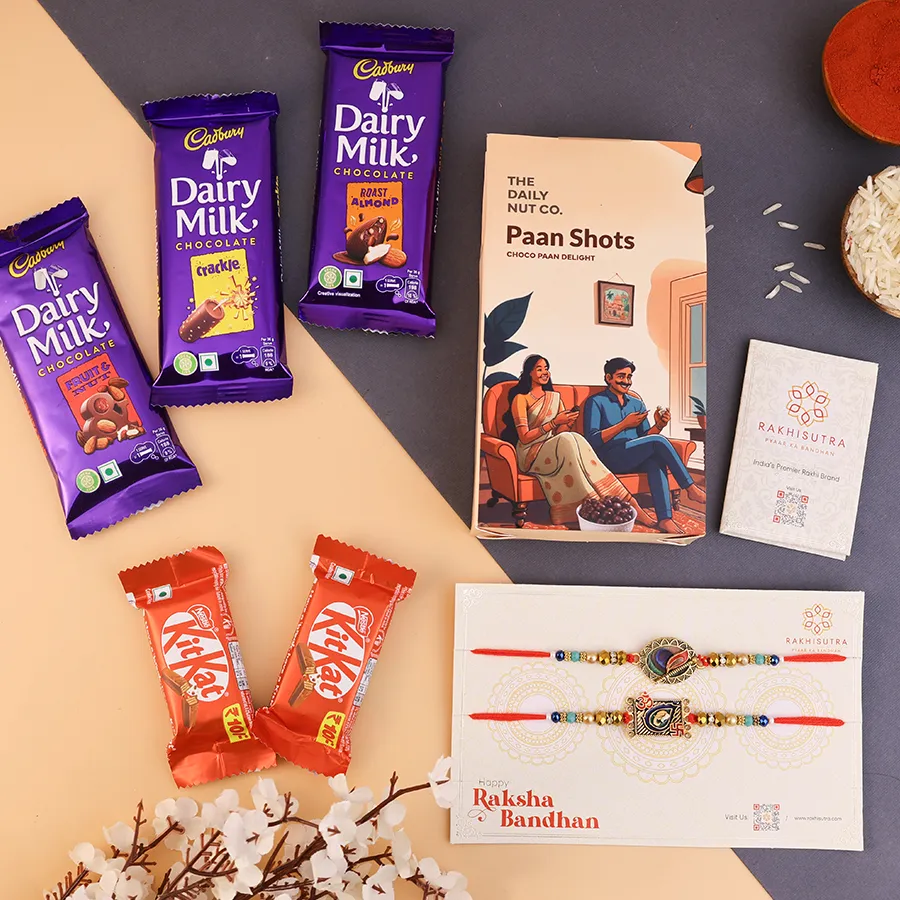 Designer Rakhi Treats Gift Box 1