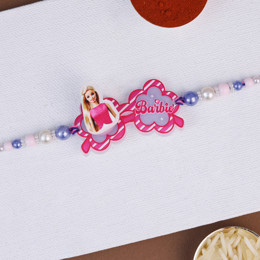 Kids Spinner Rakhi featuring Barbie design 1