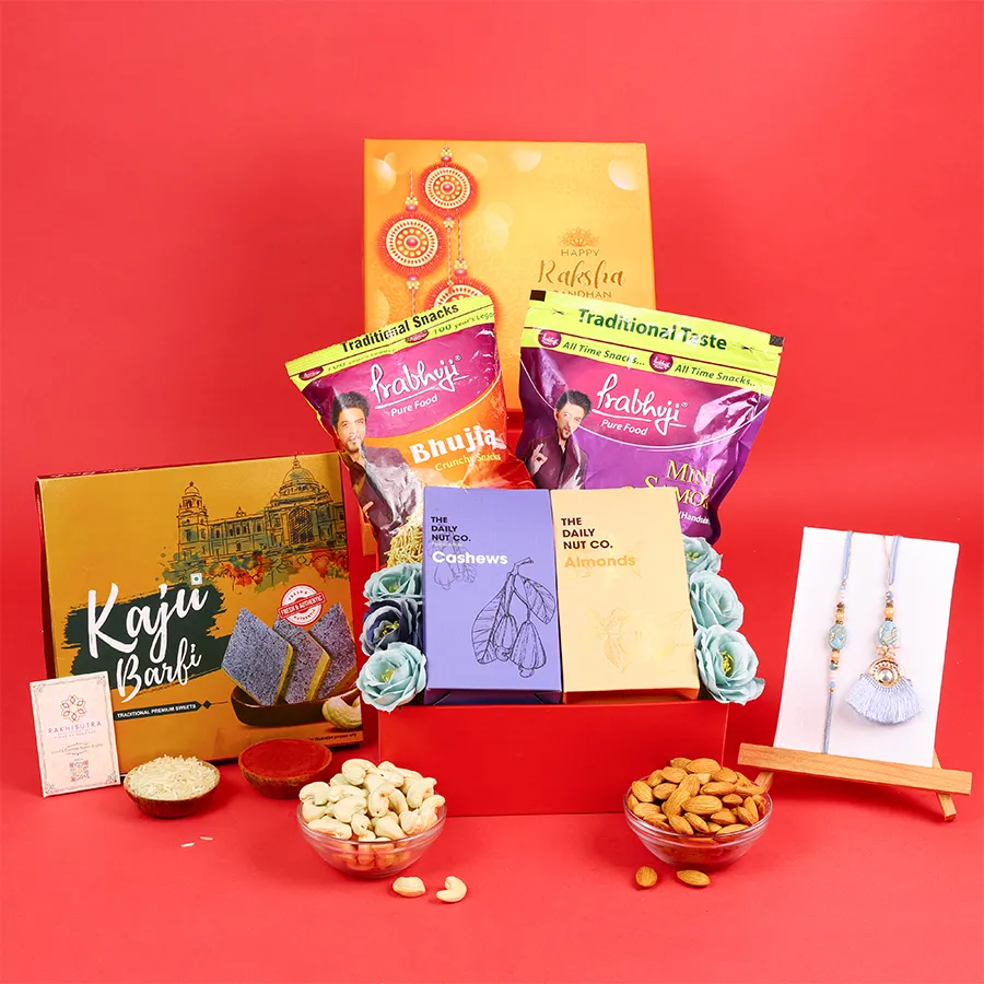 Charming Rakhi hamper for Bhaiya and Bhabhi 1