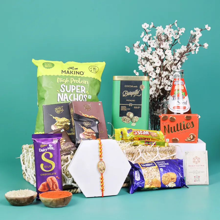 Swastik Rakhi Snack Treat Hamper 1
